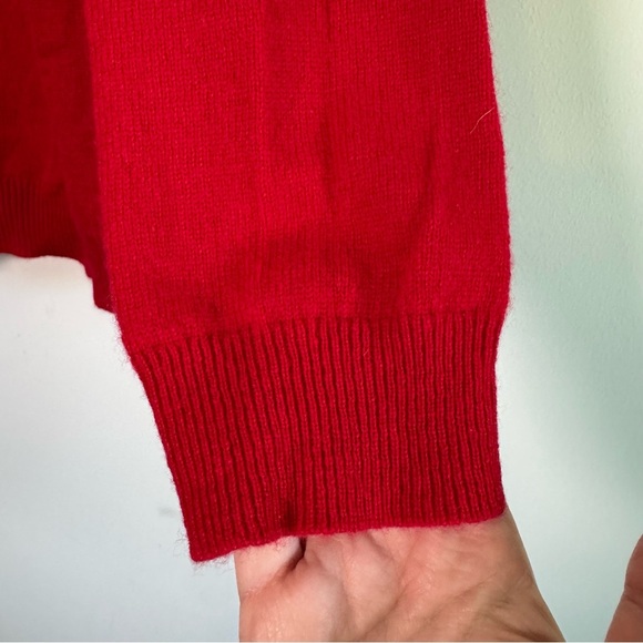 Charter Club Luxury red cashmere crewneck sweater size XL - Picture 3 of 5
